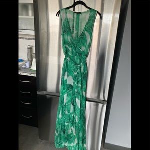 Green flowy dress, small, never worn